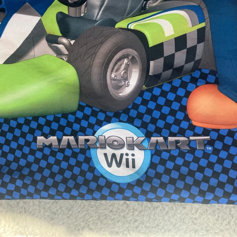 Nintendo Pillowcase‎ Mario Kart Wii Luigi Eat My Dust 2011 Kidcore Gamer Bedroom